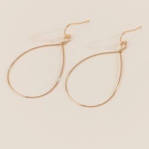Francesca's Rory Simple Teardrop Hoop Earring!